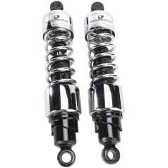 PROGRESSIVE SUSPENSION 412 SERIES HEAVY-DUTY DUAL SHOCK ASSEMBLY CHROME 13" (330MM)