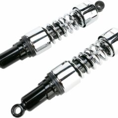 PROGRESSIVE SUSPENSION 412 SERIES STANDARD DUAL SHOCK ASSEMBLY CHROME 14.25" (362MM)