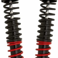 SHOCKS 13-1/2" STILETTO BLACK W/RED & BLACK SPRINGS