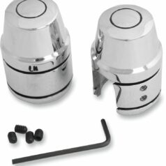 UPPER SHOCK BOLT/STUD COVERS CHROME