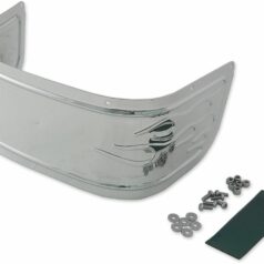 FENDER SKIRTS FLAME FRONT CHROME