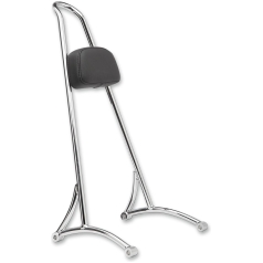 SISSY BAR TALL W/PAD CHROME