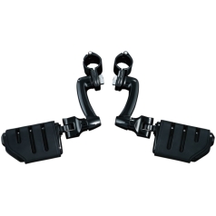LONGHORN OFFSET HIGHWAY PEGS WITH 1-1/4" MAGNUM QUICK CLAMP BLACK