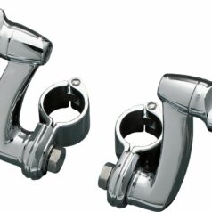 LONGHORN OFFSET MOUNTS WITH 1-1/4" MAGNUM QUICK CLAMPS CHROME
