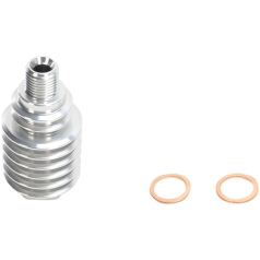REAR BRAKE CALIPER COOLER ALUMINUM SILVER