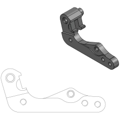 BRAKE CALIPER RELOCATION BRACKET 270mm