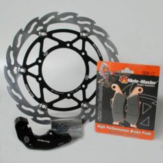 BRAKE KIT FLAME FLOATING ROTOR 270mm, BRAKE PADS, RELOCATE BRACKET