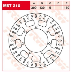 BRAKE ROTOR ROUND FIXED 320 FRONT