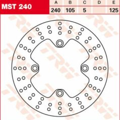 BRAKE ROTOR FIXED 240 ROUND REAR