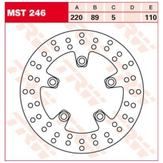 BRAKE ROTOR FIXED 220 ROUND REAR