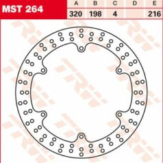 BRAKE ROTOR FIXED 320 ROUND FRONT