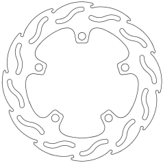 BRAKE ROTOR FIXED FLAME NATURAL
