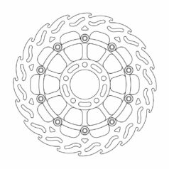 BRAKE ROTOR FLOATING FLAME BLACK