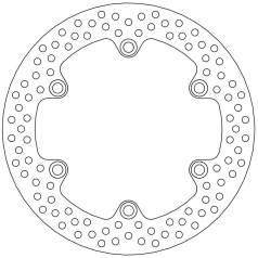 BRAKE ROTOR FIXED HALO ROUND NATURAL