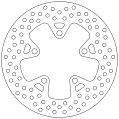 BRAKE ROTOR FIXED HALO ROUND NATURAL