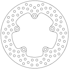 BRAKE ROTOR FIXED HALO ROUND NATURAL