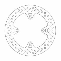 BRAKE ROTOR FIXED HALO ROUND NATURAL