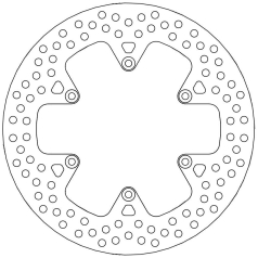 BRAKE ROTOR FIXED HALO ROUND NATURAL