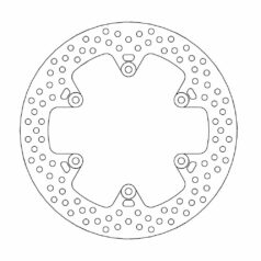 BRAKE ROTOR FIXED HALO ROUND NATURAL