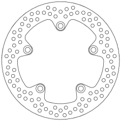 BRAKE ROTOR FIXED HALO ROUND NATURAL