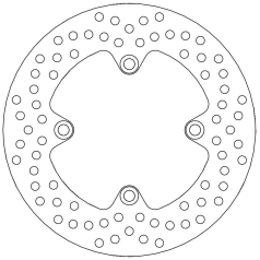 BRAKE ROTOR FIXED HALO ROUND NATURAL