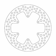 BRAKE ROTOR FIXED HALO ROUND NATURAL