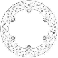 BRAKE ROTOR FIXED HALO ROUND NATURAL