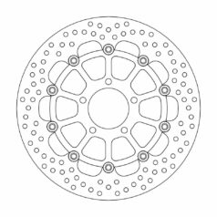 BRAKE ROTOR FLOATING HALO ROUND BLACK