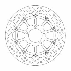 BRAKE ROTOR FLOATING HALO ROUND BLACK