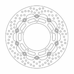BRAKE ROTOR FLOATING HALO ROUND BLACK