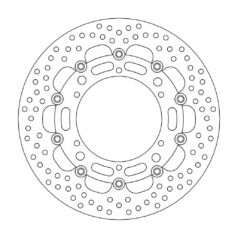 BRAKE ROTOR FLOATING HALO ROUND BLACK