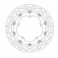 BRAKE ROTOR FLOATING HALO ROUND BLACK