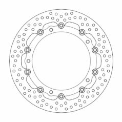 BRAKE ROTOR FLOATING HALO ROUND BLACK