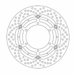 BRAKE ROTOR FLOATING HALO ROUND BLACK