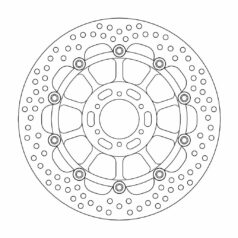BRAKE ROTOR FLOATING HALO ROUND BLACK