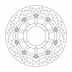 BRAKE ROTOR FLOATING HALO ROUND BLACK