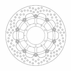 BRAKE ROTOR FLOATING HALO ROUND BLACK