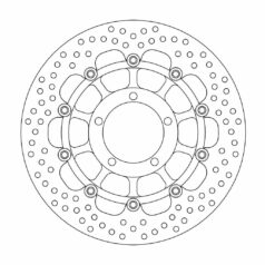 BRAKE ROTOR FLOATING HALO ROUND BLACK