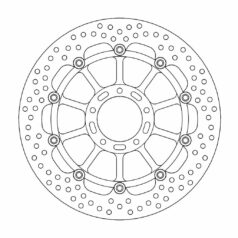 BRAKE ROTOR FLOATING HALO ROUND BLACK