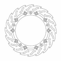 BRAKE ROTOR FLOATING FLAME BLACK