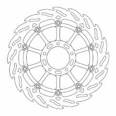 BRAKE ROTOR FLOATING FLAME BLACK