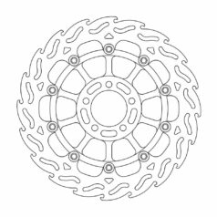 BRAKE ROTOR FLOATING FLAME BLACK