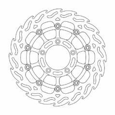 BRAKE ROTOR FLOATING FLAME BLACK