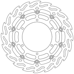 BRAKE ROTOR FLOATING FLAME BLACK
