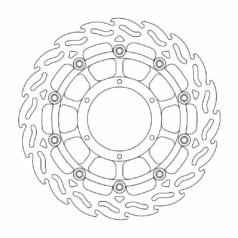 BRAKE ROTOR FLOATING FLAME BLACK