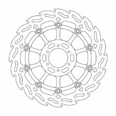 BRAKE ROTOR FLOATING FLAME BLACK
