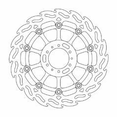 BRAKE ROTOR FLOATING FLAME BLACK