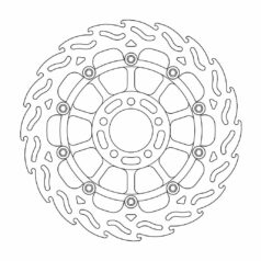 BRAKE ROTOR FLOATING FLAME BLACK