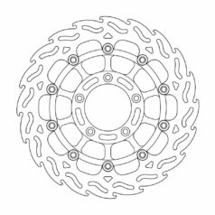 BRAKE ROTOR FLOATING FLAME BLACK