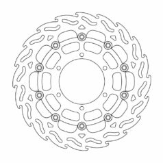 BRAKE ROTOR FLOATING FLAME BLACK